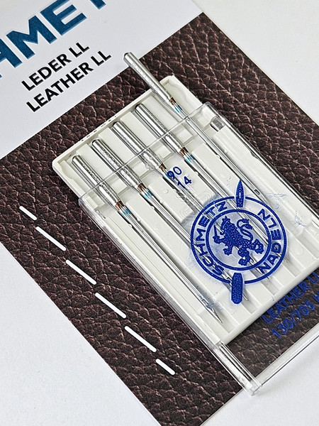 Изображение товара Набор игл для бытовой швейной машины Schmetz 130/705H-LL Leather NM90 (5шт)