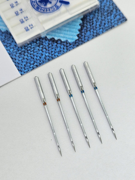 Изображение товара Набор игл для бытовой швейной машины Schmetz 130/705H Universal aссорти 80(2)/90(3) (5шт)