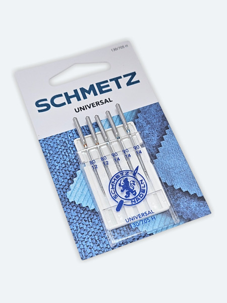 Изображение товара Набор игл для бытовой швейной машины Schmetz 130/705H Universal aссорти 80(2)/90(3) (5шт)