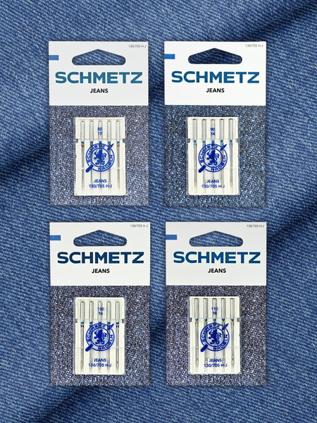 Изображение товара Набор игл для бытовой швейной машины Schmetz 130/705H-J Jeans NM100 (5шт)
