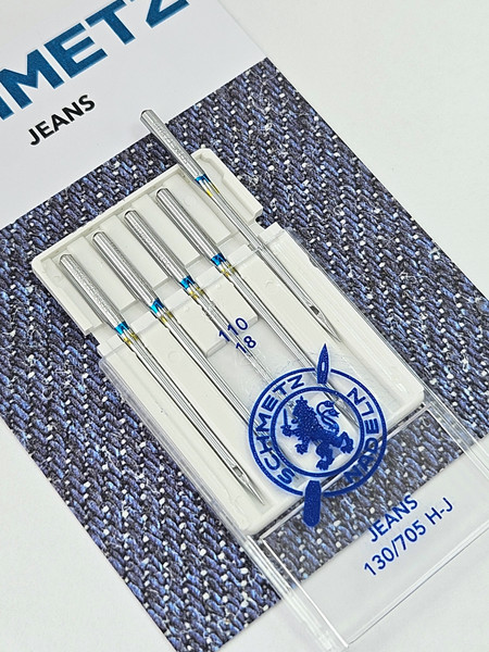 Изображение товара Набор игл для бытовой швейной машины Schmetz 130/705H-J Jeans NM110 (5шт)