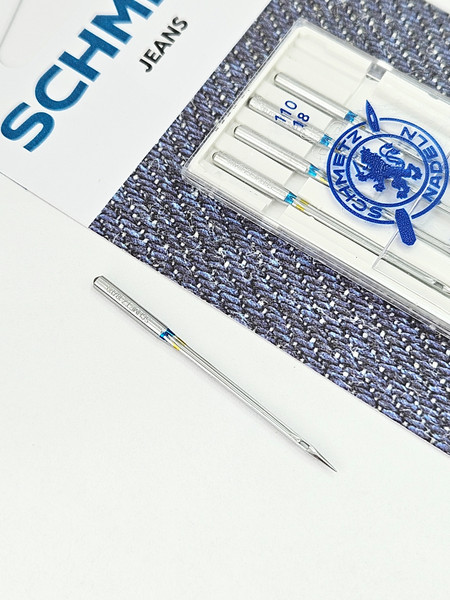 Изображение товара Набор игл для бытовой швейной машины Schmetz 130/705H-J Jeans NM110 (5шт)