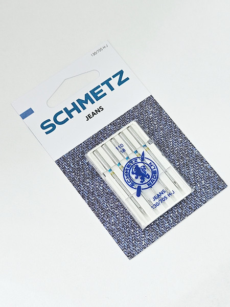 Изображение товара Набор игл для бытовой швейной машины Schmetz 130/705H-J Jeans NM110 (5шт)