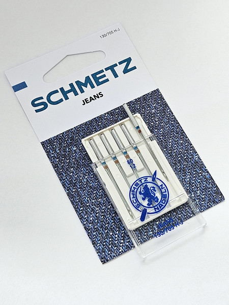 Изображение товара Набор игл для бытовой швейной машины Schmetz 130/705H-J Jeans NM80 (5шт)