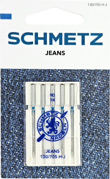 Изображение товара Набор игл для бытовой швейной машины Schmetz 130/705H-J Jeans NM90 (5шт)