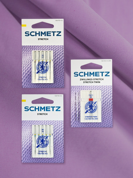 Изображение товара Набор игл для бытовой швейной машины Schmetz 130/705H-S Stretch NM75 (5шт)