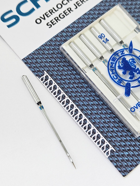 Изображение товара Набор игл для бытовой швейной машины Schmetz ELx705 SUK CF Overlock NM90 (5шт)