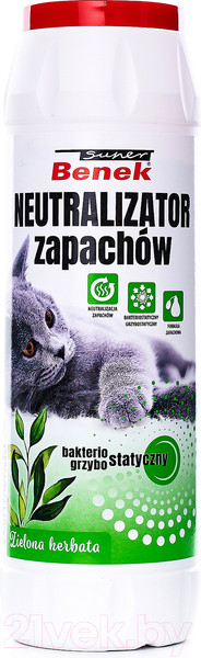 Изображение товара Средство для нейтрализации запахов Super Benek Зеленый чай (500г)