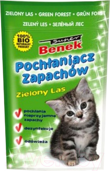 Изображение товара Средство для нейтрализации запахов Super Benek Зеленый Лес (450г)