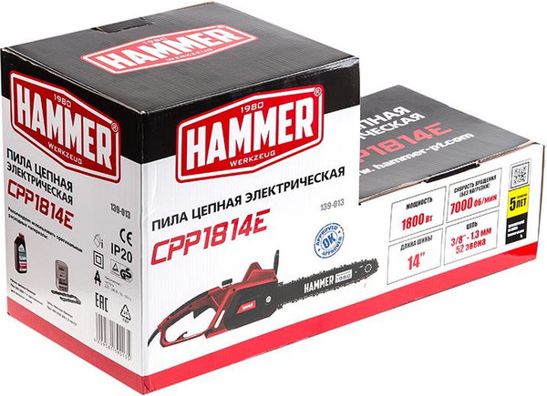Изображение товара Электропила цепная Hammer CPP1814E / 577634