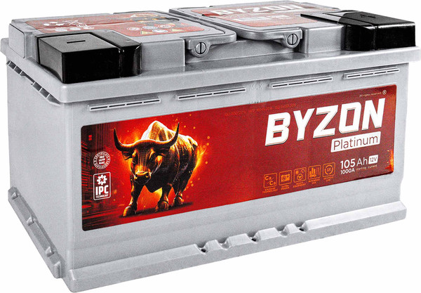 Изображение товара Автомобильный аккумулятор BYZON Platinum R+ / BYZ1050P (105 А/ч)