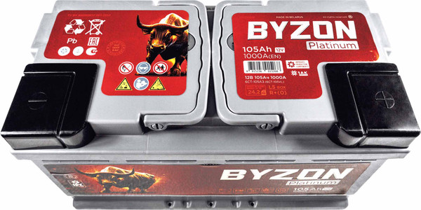 Изображение товара Автомобильный аккумулятор BYZON Platinum R+ / BYZ1050P (105 А/ч)