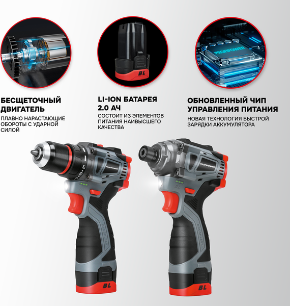 Изображение товара Набор электроинструмента Profipower ProfiSet 2A16 / E0227