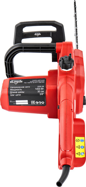 Изображение товара Пила цепная аккумуляторная Elitech ПЭ 142ПО / 210673 (E1611.022.00)