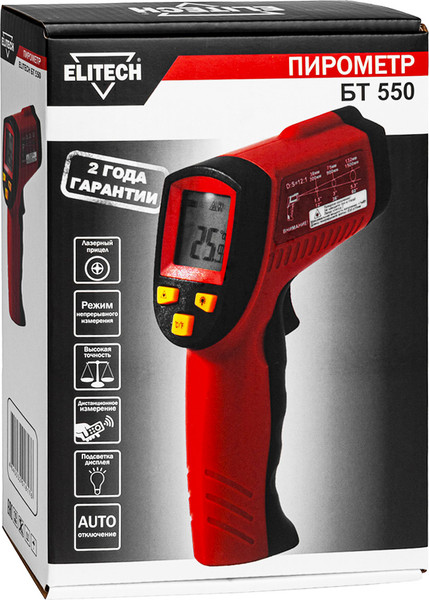Изображение товара Пирометр Elitech БТ 550 / 204885