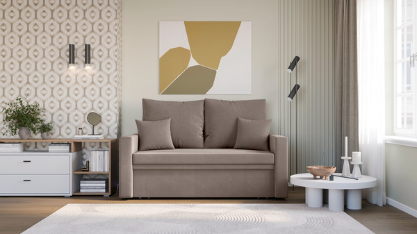 Изображение товара Диван Mio Tesoro Тунне SB2 (Linea Media 25 cappuccino)