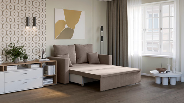 Изображение товара Диван Mio Tesoro Тунне SB2 (Linea Media 25 cappuccino)