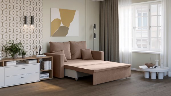 Изображение товара Диван Mio Tesoro Тунне SB2 (Linea Media 36 brown)