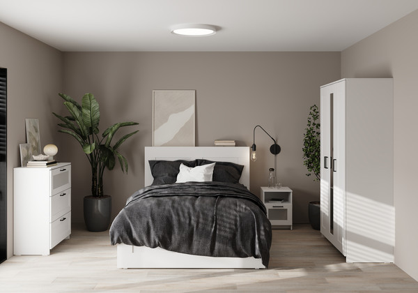 Изображение товара Комод Mio Tesoro Нави 3 ящика 2.15.02.020.1 (белый, со стеклом)