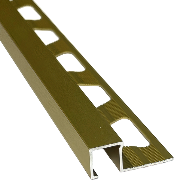 Изображение товара Уголок под плитку Profiling Алюминиевый ПО-П10х10 (2.7м, золото матовый)