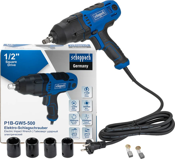 Изображение товара Гайковерт Scheppach Sch-P1B-GW5-500 (65923)