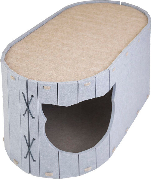 Изображение товара Домик-когтеточка Дарэленд Войлок / 8050сер-беж