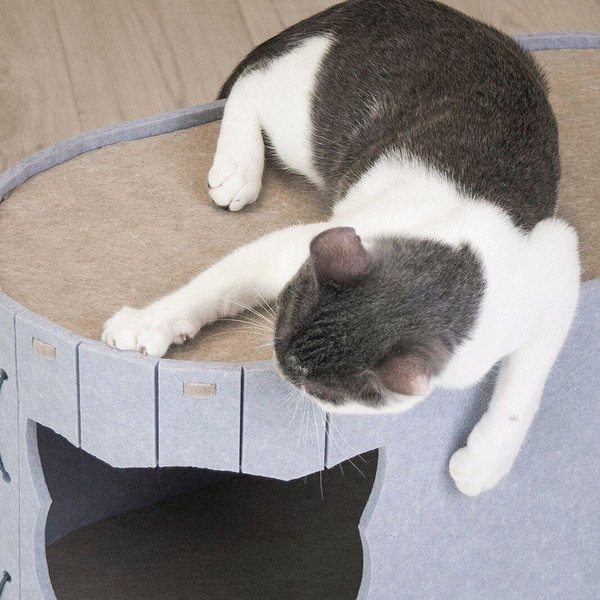 Изображение товара Домик-когтеточка Дарэленд Войлок / 8050сер-беж