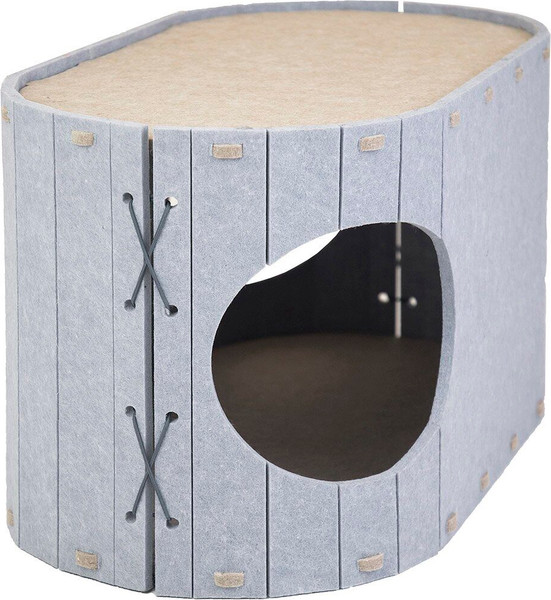 Изображение товара Домик-когтеточка Дарэленд Войлок / 8050сер-беж