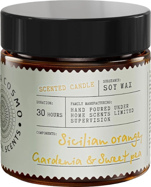 Изображение товара Свеча Eteria Cosmo Ароматическая Апельсин гардения и душистый горошек ETC0222