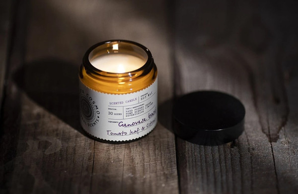 Изображение товара Свеча Eteria Cosmo Ароматическая Базилик томатный лист и цитрус ETC0216 (88г)