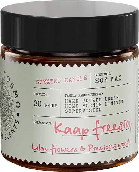 Изображение товара Свеча Eteria Cosmo Ароматическая Фрезия сирень и драгоценное дерево ETC0221