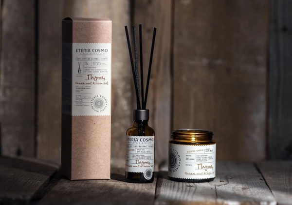 Изображение товара Свеча Eteria Cosmo Ароматическая Чабрец китайская мята и зеленый лист ETC0215