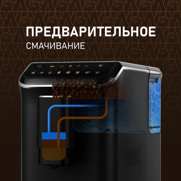Изображение товара Кофемашина Weissgauff WCM-325 Black Automatic Touch Cappuccino