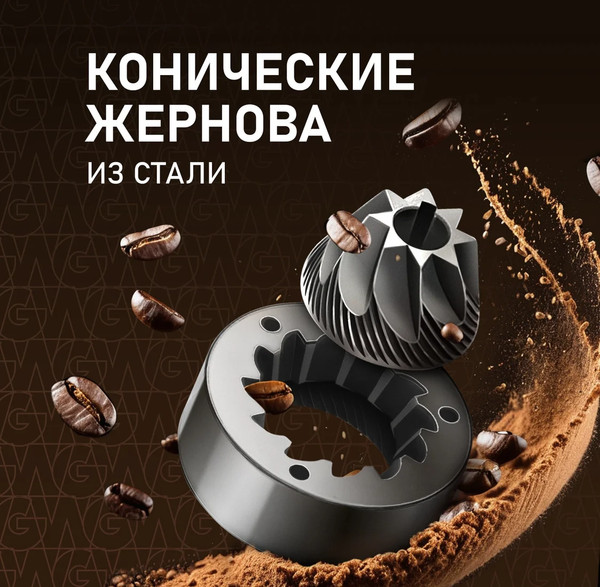 Изображение товара Кофемашина Weissgauff WCM-325 Black Automatic Touch Cappuccino