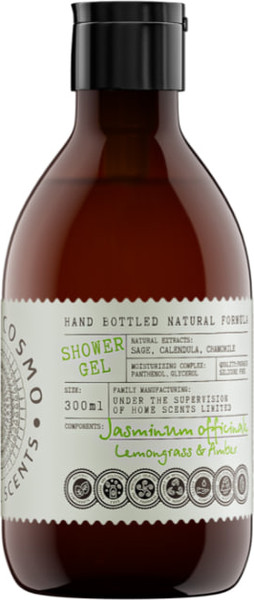 Изображение товара Гель для душа Eteria Cosmo Парфюмированный Жасмин лемонграсс и амбра ETC0524 (300мл)