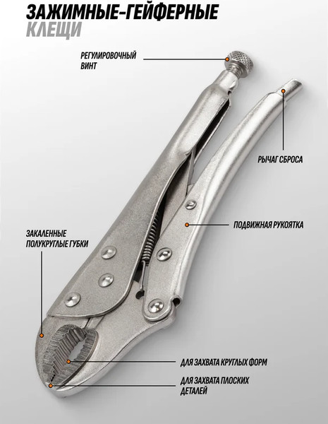 Изображение товара Гейферный зажим ISMA 614F250 (65864)