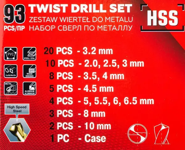 Изображение товара Набор сверл JBC 924U93 (65616)