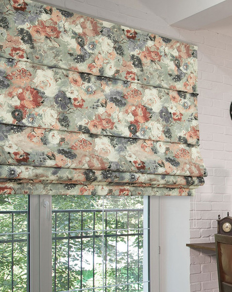 Изображение товара Римская штора Delfa Макси Sedef Soft Flowers СШД-02М 563/005 (140x180, розовый/фиолетовый)