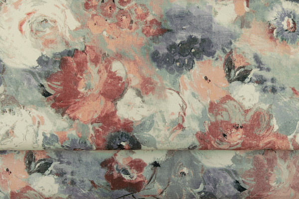 Изображение товара Римская штора Delfa Макси Sedef Soft Flowers СШД-02М 563/005 (140x180, розовый/фиолетовый)