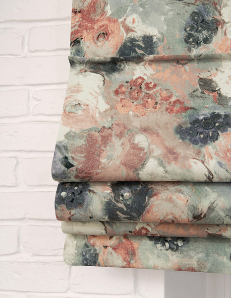 Изображение товара Римская штора Delfa Макси Sedef Soft Flowers СШД-02М 563/005 (150x180, розовый/фиолетовый)