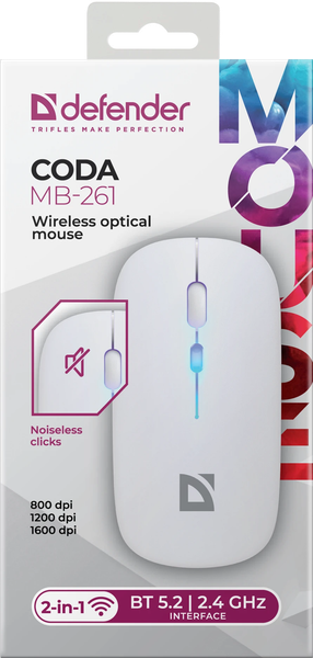 Изображение товара Мышь Defender Coda MB-261 / 52262