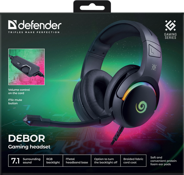 Изображение товара Наушники-гарнитура Defender Debor / 64663