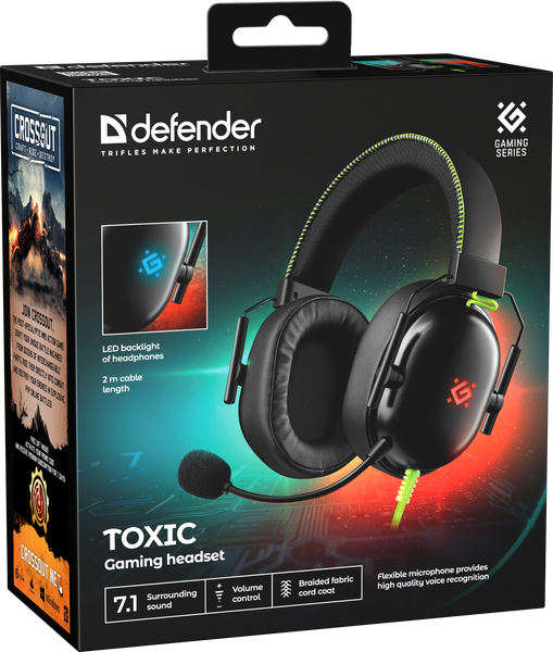 Изображение товара Наушники-гарнитура Defender Toxic / 64552
