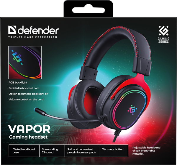 Изображение товара Наушники-гарнитура Defender Vapor / 64584