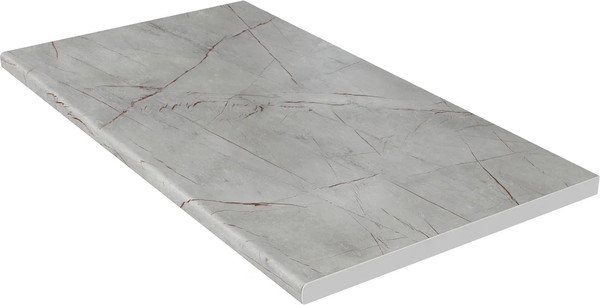 Изображение товара Кухонный гарнитур Интерлиния Мила Gloss 2.9-ПМ3 (пепел/бордовый глянец/серый каспий)