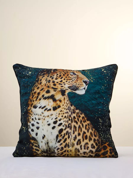 Изображение товара Чехол на подушку Arya Leopard / 8680943255648 (черный/белый/коричневый)