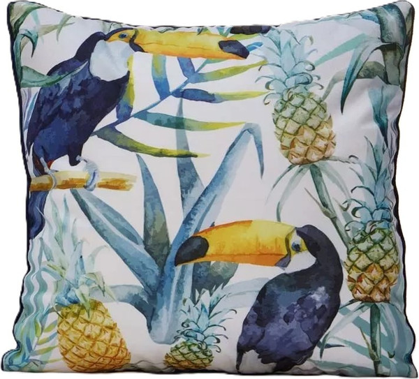 Изображение товара Чехол на подушку Arya Tropical / 8680943255570 (антрацит/зеленый/желтый)