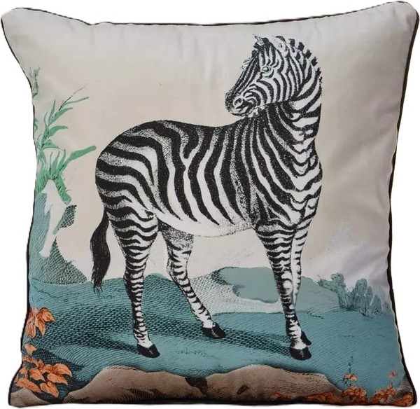 Изображение товара Чехол на подушку Arya Zebra / 8680943255631 (черный/белый/коричневый)