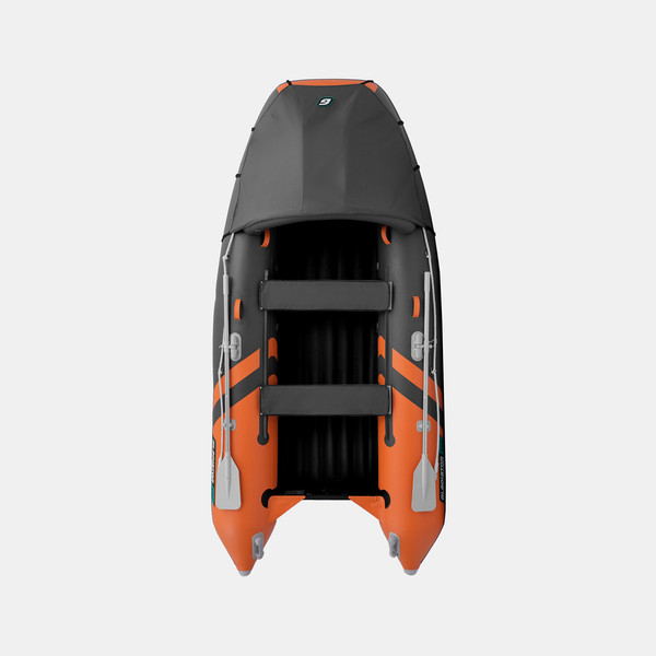 Изображение товара Надувная лодка GLADIATOR E350PRO (оранжевый/темно-серый)