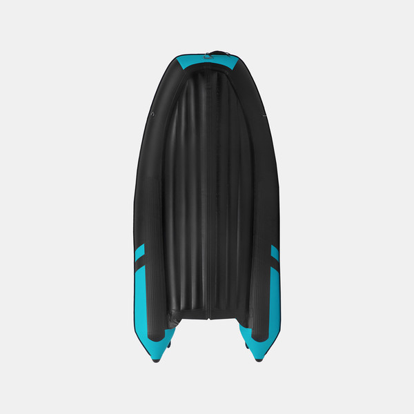 Изображение товара Надувная лодка GLADIATOR E350PRO (черный/бирюзовый)